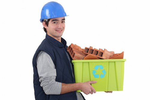 Professional team conducting office clearance in Southfields