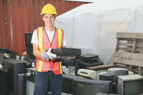 Electronic equipment disposal in Southfields office clearance
